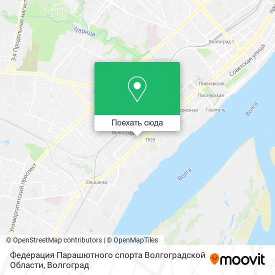 Карта Федерация Парашютного спорта Волгоградской Области