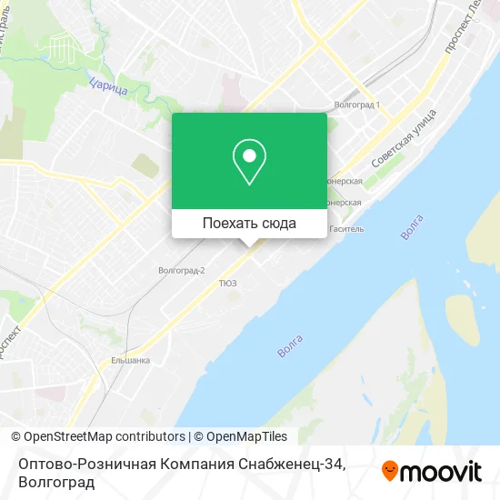 Карта Оптово-Розничная Компания Снабженец-34