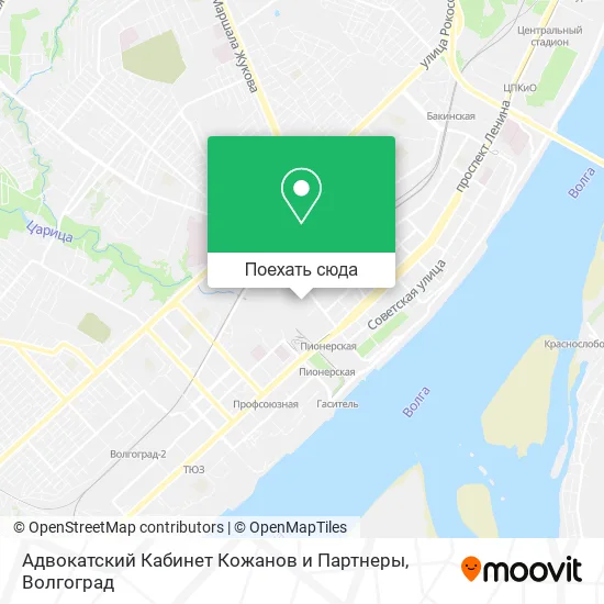 Карта Адвокатский Кабинет Кожанов и Партнеры