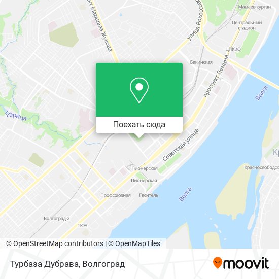 Карта Турбаза Дубрава