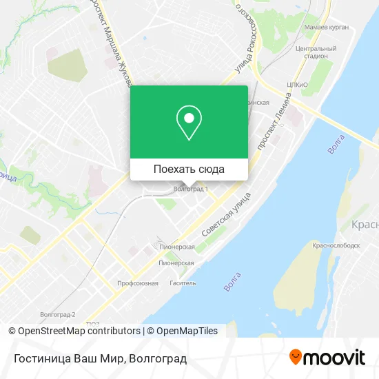 Карта Гостиница Ваш Мир