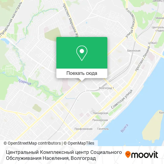 Карта Центральный Комплексный центр Социального Обслуживания Населения