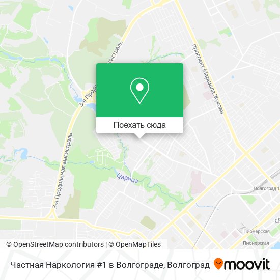 Карта Частная Наркология #1 в Волгограде