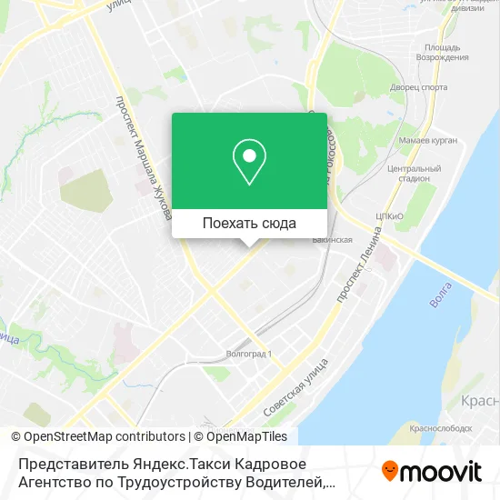 Карта Представитель Яндекс.Такси Кадровое Агентство по Трудоустройству Водителей
