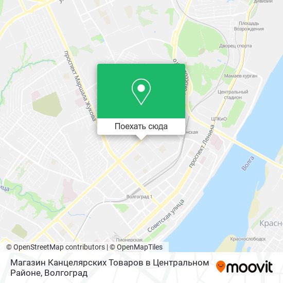 Карта Магазин Канцелярских Товаров в Центральном Районе