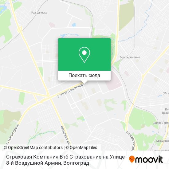 Карта Страховая Компания Втб Страхование на Улице 8-й Воздушной Армии
