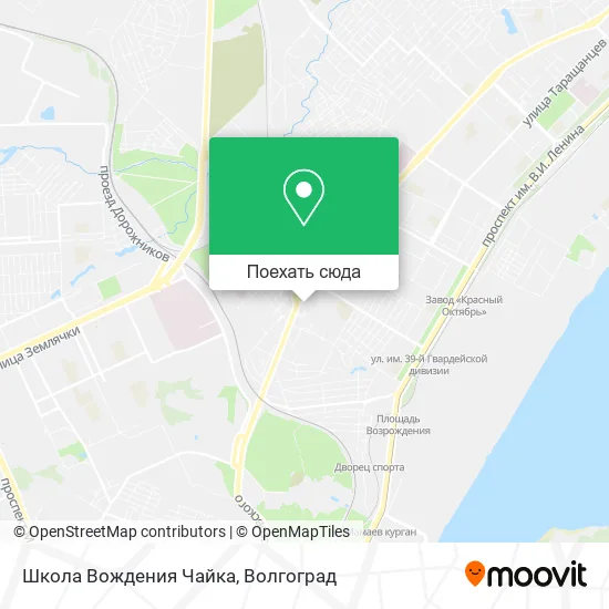 Карта Школа Вождения Чайка