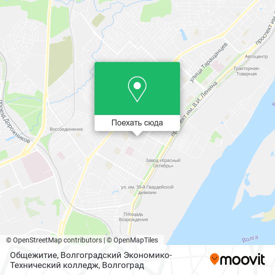 Карта Общежитие, Волгоградский Экономико-Технический колледж
