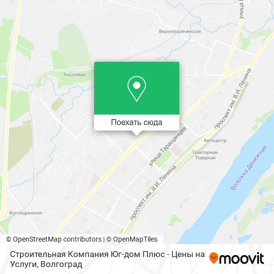 Карта Строительная Компания Юг-дом Плюс - Цены на Услуги