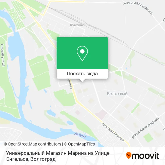 Карта Универсальный Магазин Марина на Улице Энгельса