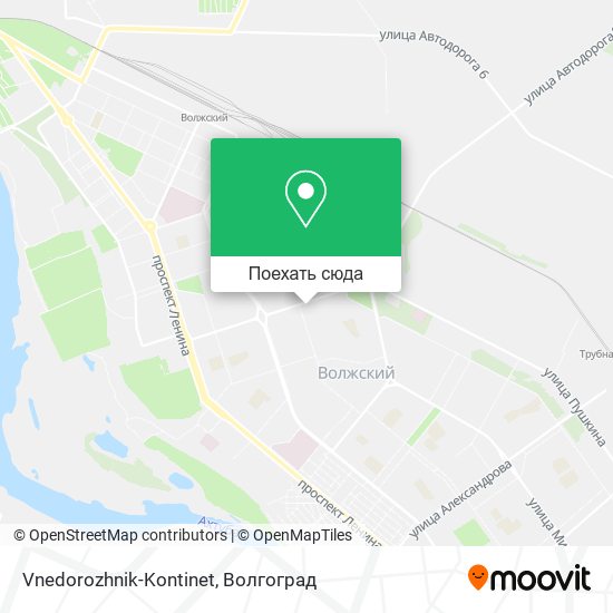 Карта Vnedorozhnik-Kontinet
