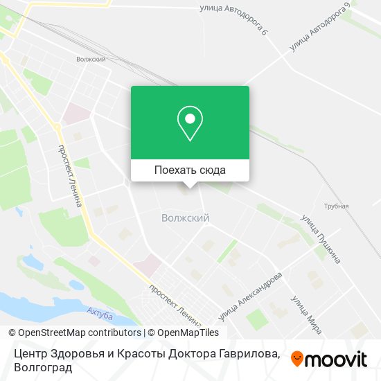 Карта Центр Здоровья и Красоты Доктора Гаврилова