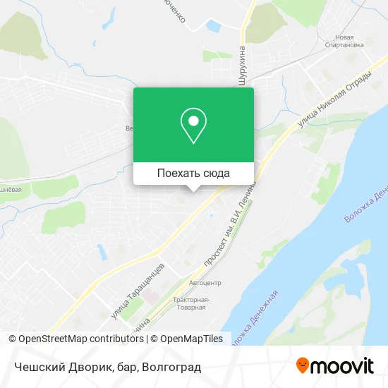 Карта Чешский Дворик, бар