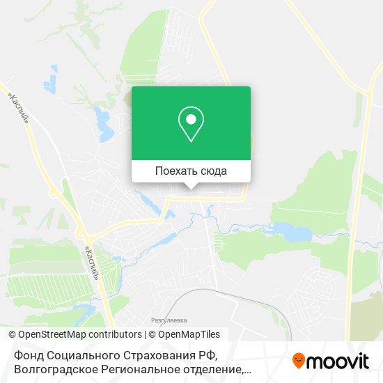 Карта Фонд Социального Страхования РФ, Волгоградское Региональное отделение