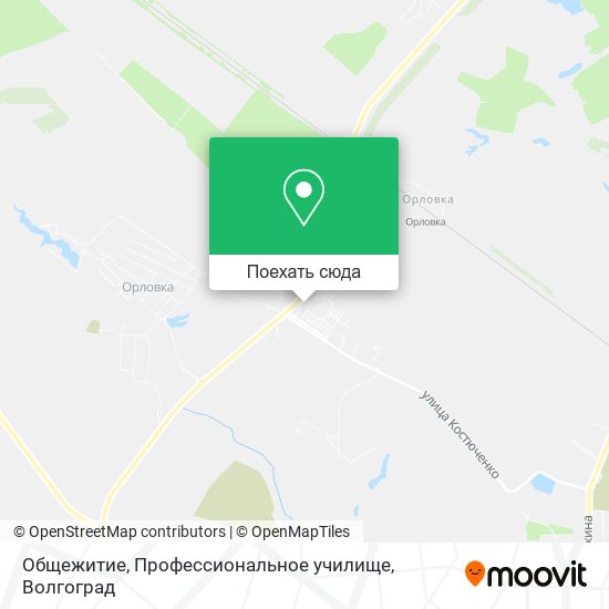 Карта Общежитие, Профессиональное училище