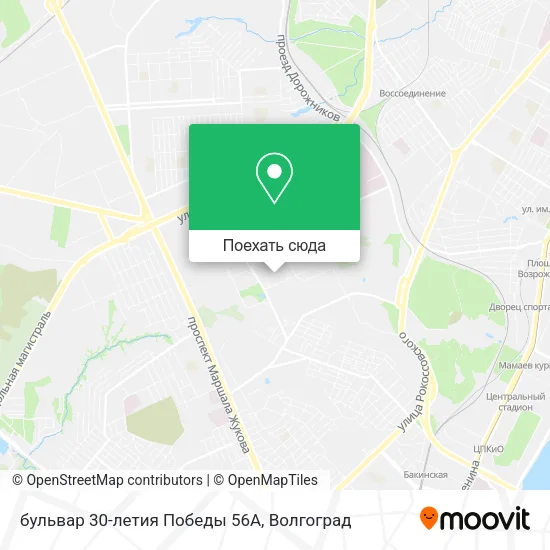 Карта бульвар 30-летия Победы 56А