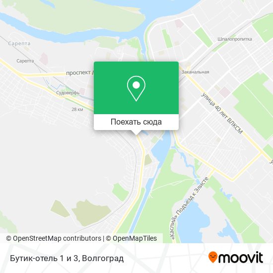 Карта Бутик-отель 1 и 3