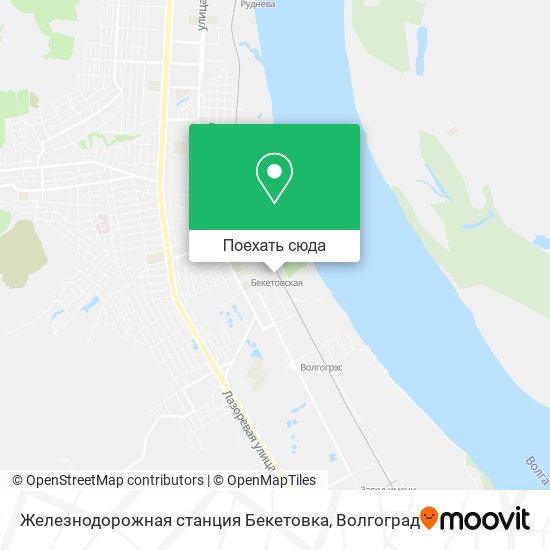 Карта Железнодорожная станция Бекетовка