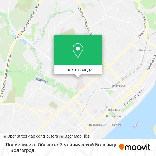 Карта Поликлиника Областной Клинической Больницы 1