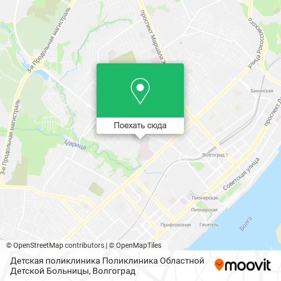 Карта Детская поликлиника Поликлиника Областной Детской Больницы