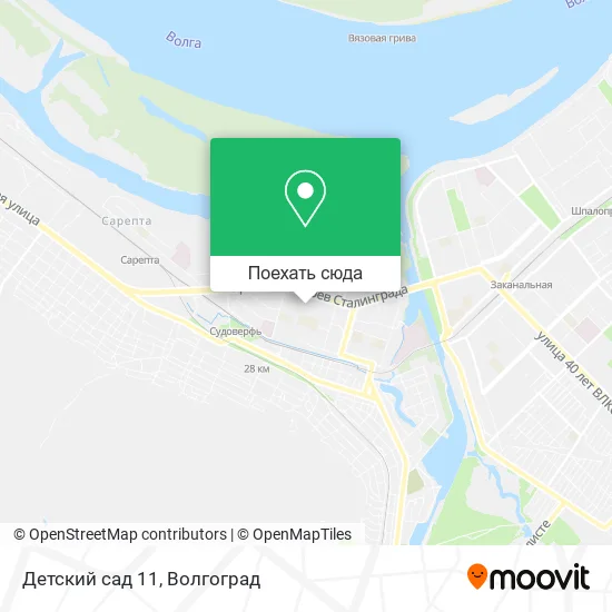 Карта Детский сад 11