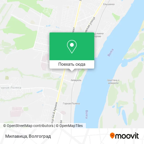 Карта Милавица