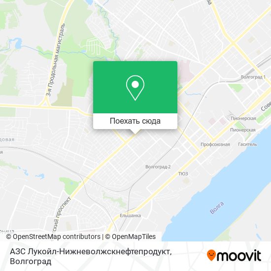 Карта АЗС Лукойл-Нижневолжскнефтепродукт