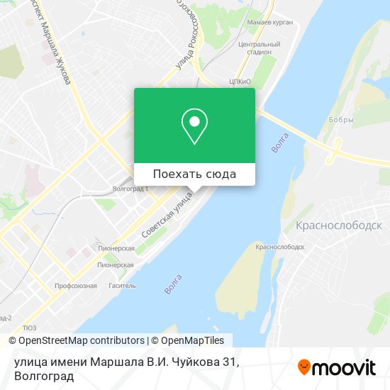 Карта улица имени Маршала В.И. Чуйкова 31