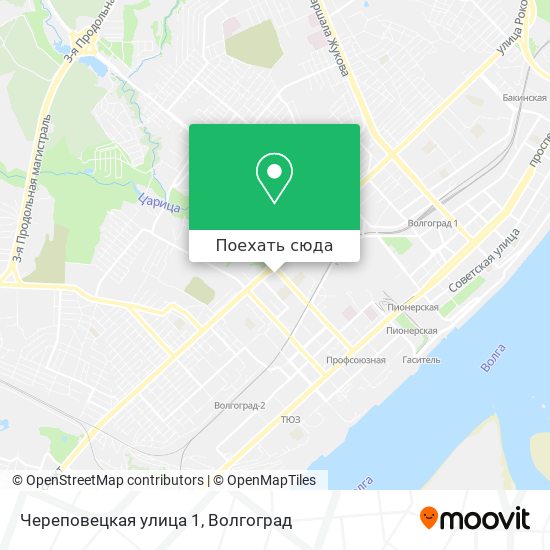 Карта Череповецкая улица 1