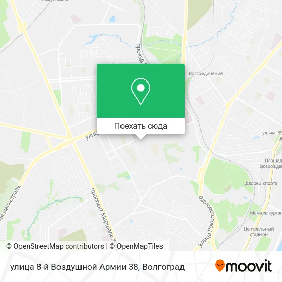 Карта улица 8-й Воздушной Армии 38