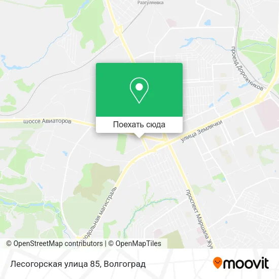 Карта Лесогорская улица 85