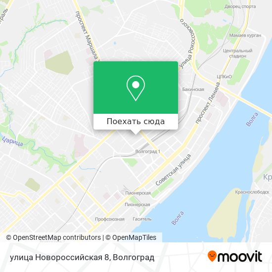 Карта улица Новороссийская 8