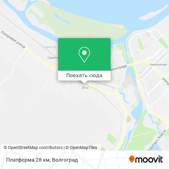 Карта Платформа 28 км