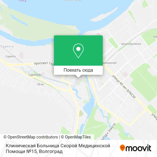 Карта Клиническая Больница Скорой Медицинской Помощи №15