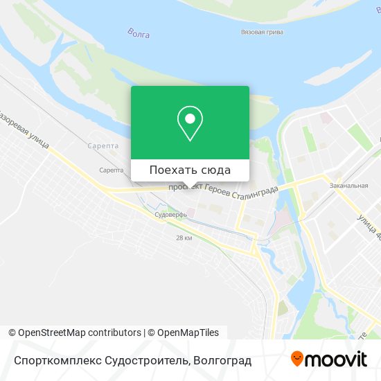 Карта Спорткомплекс Судостроитель