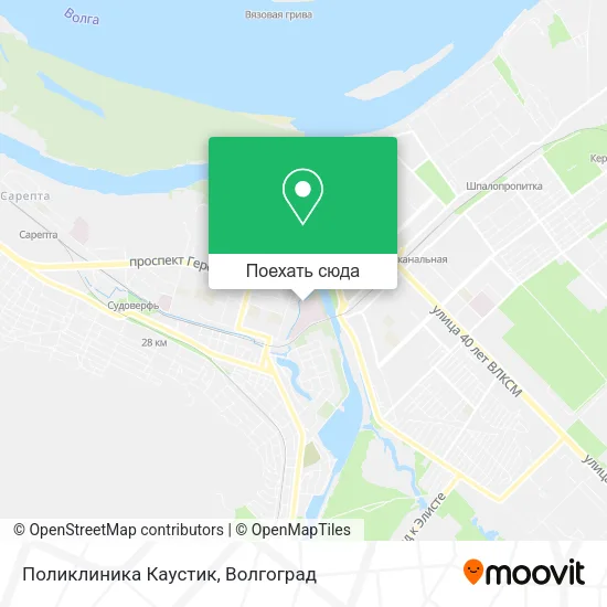 Карта Поликлиника Каустик