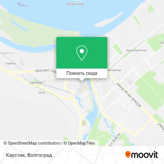 Карта Каустик