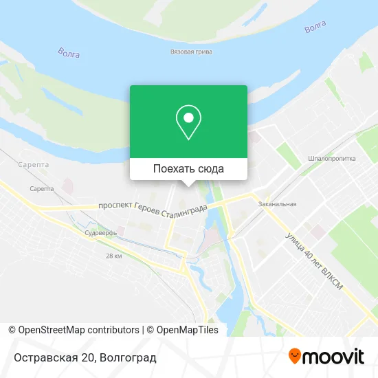 Карта Остравская 20