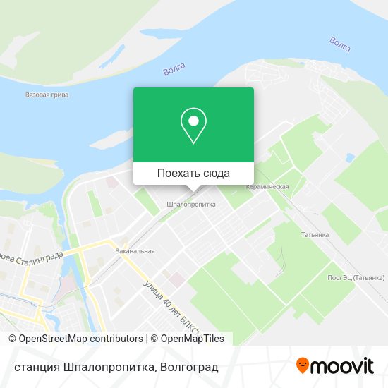Карта станция Шпалопропитка