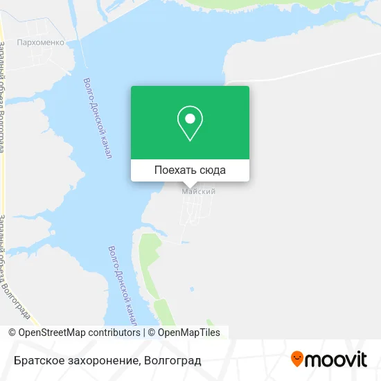 Карта Братское захоронение