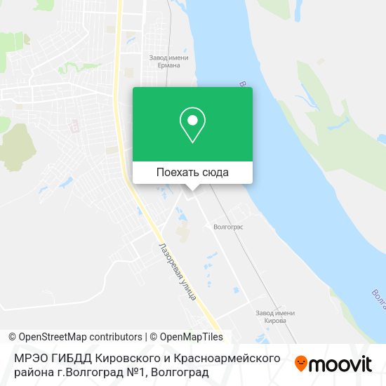 Карта МРЭО ГИБДД Кировского и Красноармейского района г.Волгоград  №1