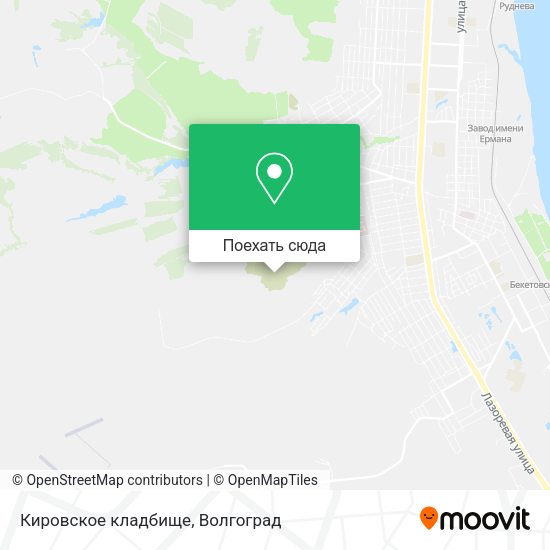 Карта Кировское кладбище