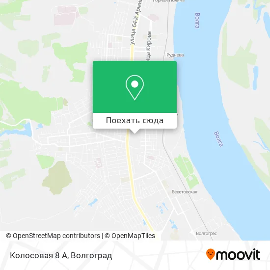 Карта Колосовая 8 А