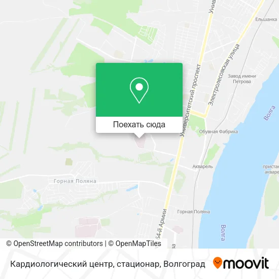 Карта Кардиологический центр, стационар