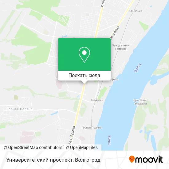 Карта Университетский проспект