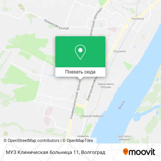 Карта МУЗ Клиническая больница 11