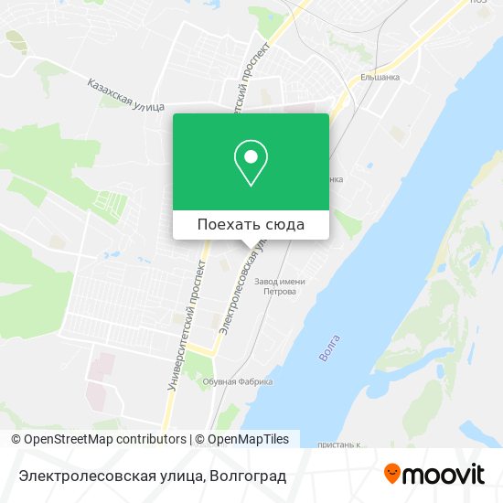 Карта Электролесовская улица