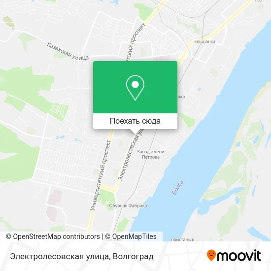 Карта Электролесовская улица