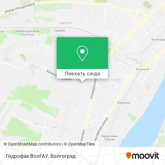 Карта Гидрофак ВолГАУ