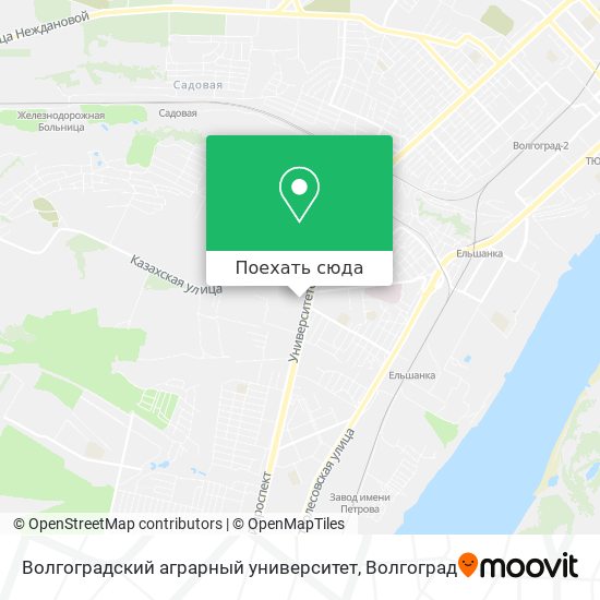 Карта Волгоградский аграрный университет
